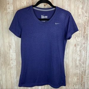NIKE DRI-FIT PURPLE BLUE T-SHIRT SIZE SMALL